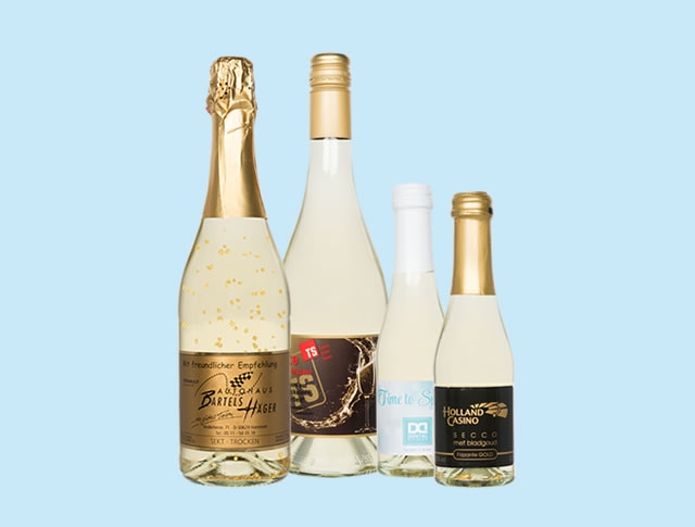 Custom label Sparkling wines