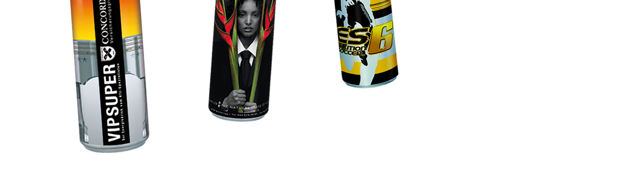 Personalized custom label and logo energy drink 25 cl. can