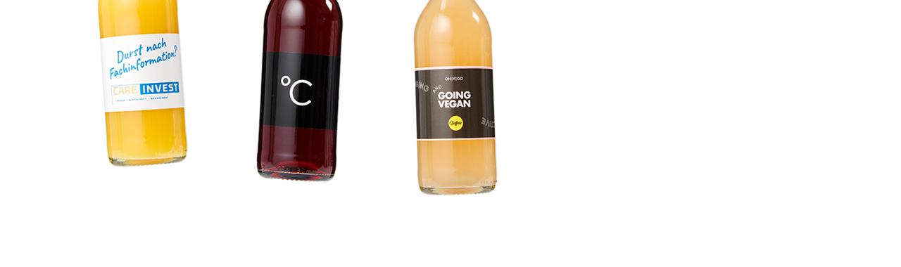 Personalized custom label and logo fruit juice - apple-cherry