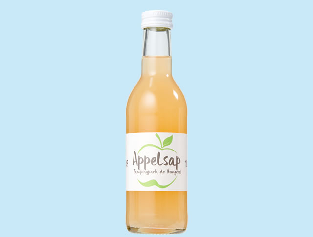 Custom label apple juice