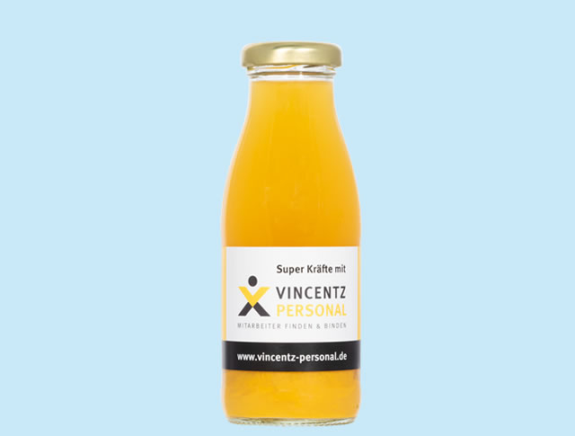 Custom label orange juice 1