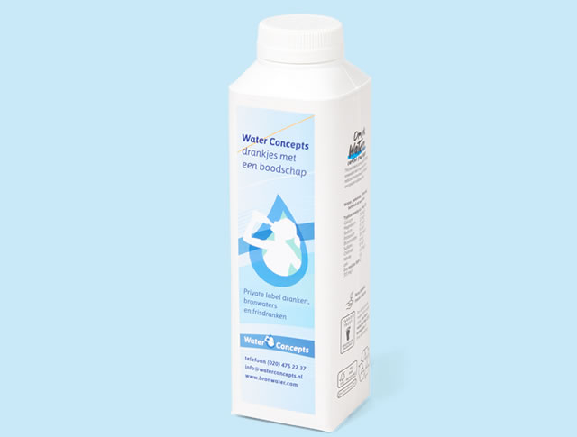 Tetra Top 50 - Carton water bottle with own label 3